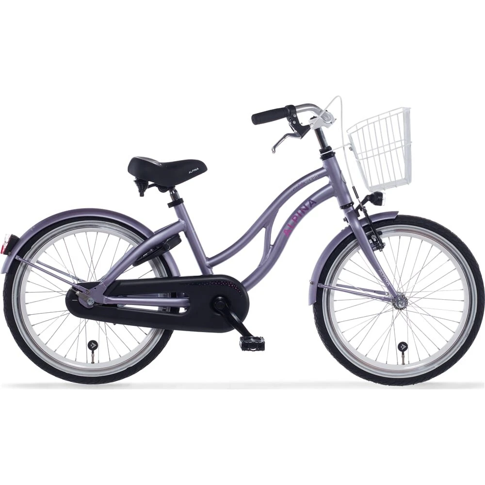 22 Tommer Pigecykel Alpina Ocean Mat Lilla Alu Stel 3 22 Tommer Pigecykel Alpina Ocean Mat Lilla Alu Stel