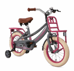 14 Tommer Pigecykel Lola Super Super Grå Pink
