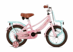 14 Tommer Pigecykel Lola Super Super Roze Turkis