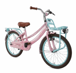 20 Tommer Pigecykel Lola Super Super Roze Turkis