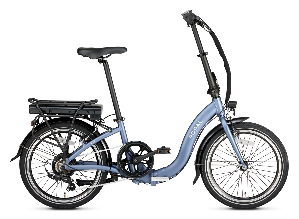 Popal El Foldecykel E-Folt 1.0 Mat Blå 3 Popal El Foldecykel E-Folt 1.0 Mat Blå