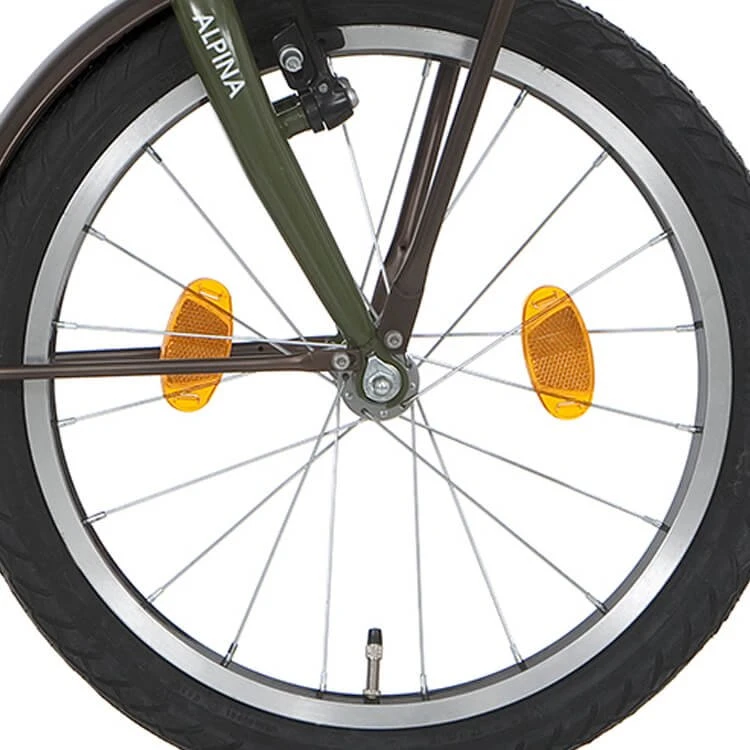 Alpina Forhjul 18 J20 Sort Zink Spk 3 Alpina Forhjul 18 J20 Sort Zink Spk