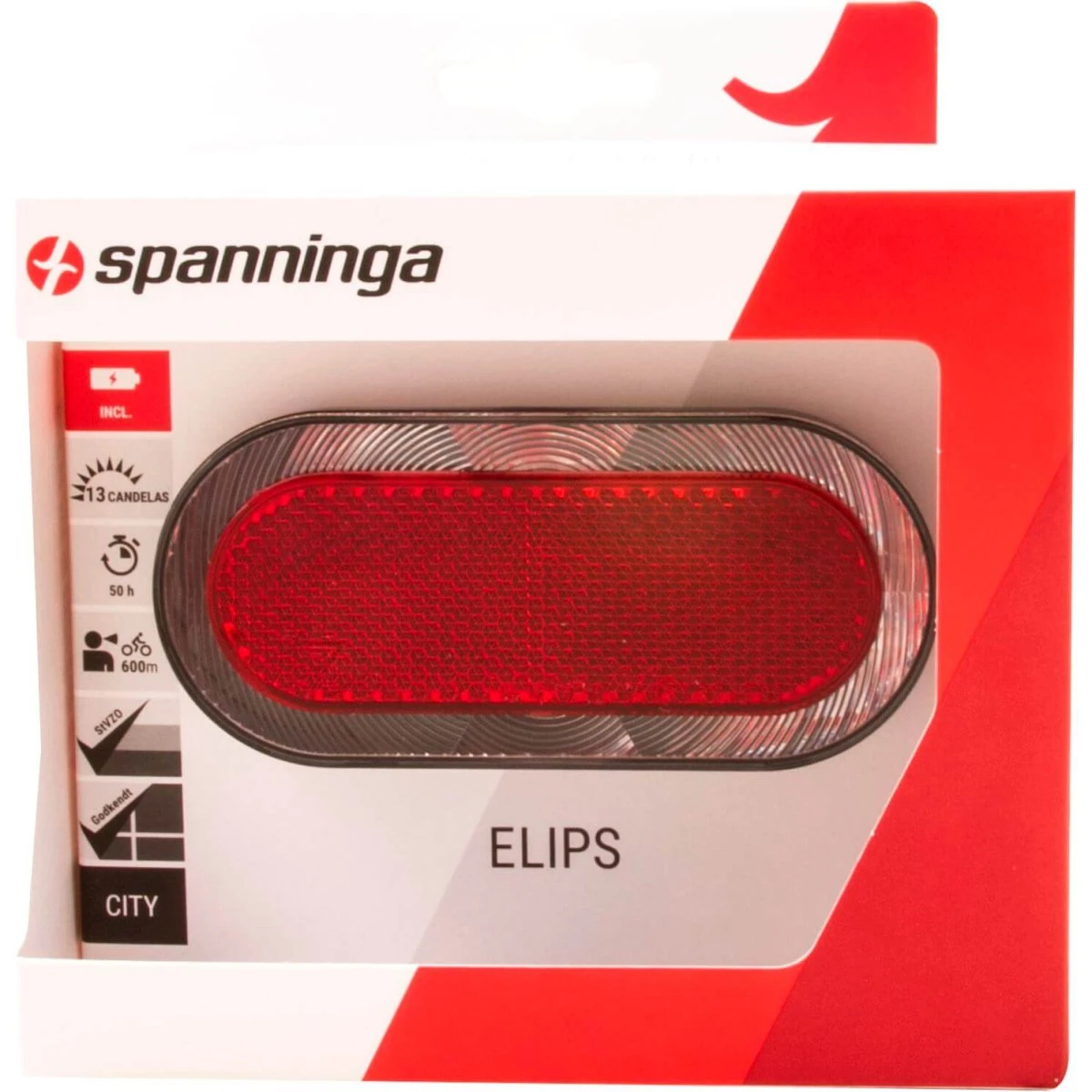 Spanninga Bag Light Elips XB Batteri 80mm 3 Spanninga Bag Light Elips XB Batteri 80mm