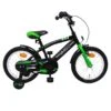 Amigo BMX FUN 16 Tommer 28 Cm Drengecykel Fodbremse Grøn/mat Sort -Cykel Forretning Amigo BMX Fun 16 sort groen.w1200