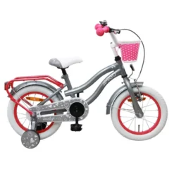 Amigo Lovely 14 Tommer Pigecykel Sølvgrå
