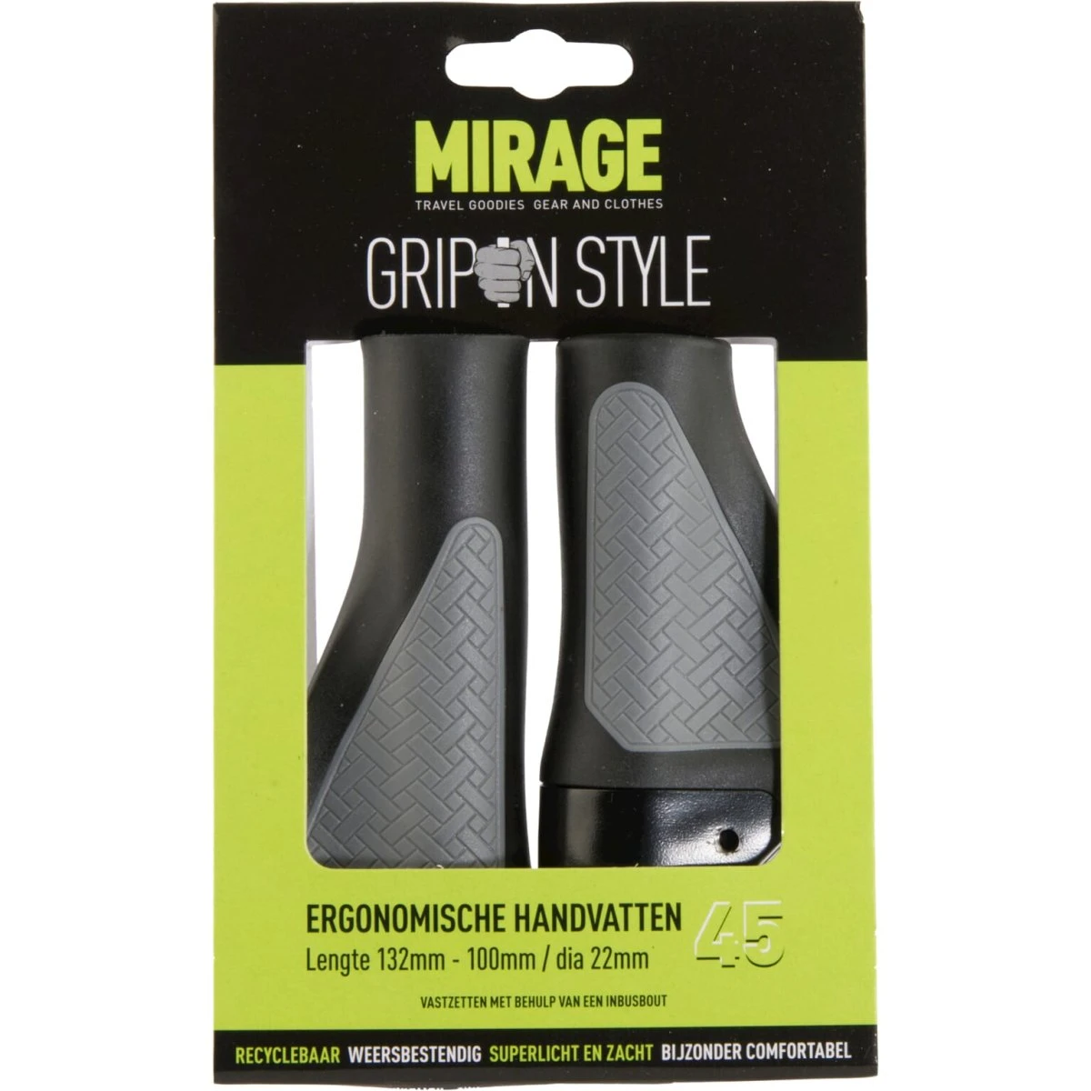 Mirage Håndterer Greb I Stil 45 Sort/grå 132/100 Mm 3 Mirage Håndterer Greb I Stil 45 Sort/grå 132/100 Mm