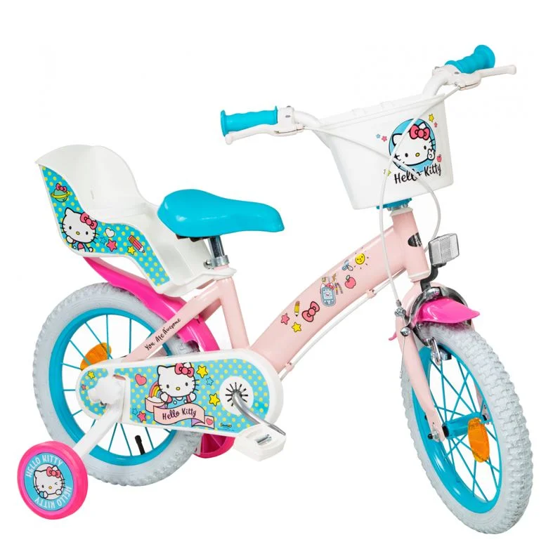 Hello Kitty 16 Tommer 25,4 Cm Pigecykel Lyserosa 3 Hello Kitty 16 Tommer 25,4 Cm Pigecykel Lyserosa