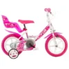 Dino Littel Heart 12 Tommer Pigecykel Hvid/pink -Cykel Forretning Little heart 12.w1200