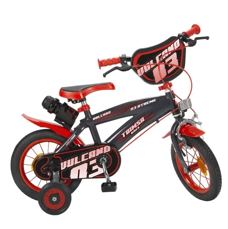 Volcano 12 Tommer Drengecykel Sort/rød 3 Volcano 12 Tommer Drengecykel Sort/rød