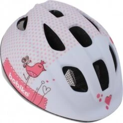 Baby Hjelm Søde Piger Hvid / Lyserød Størrelse 46/53