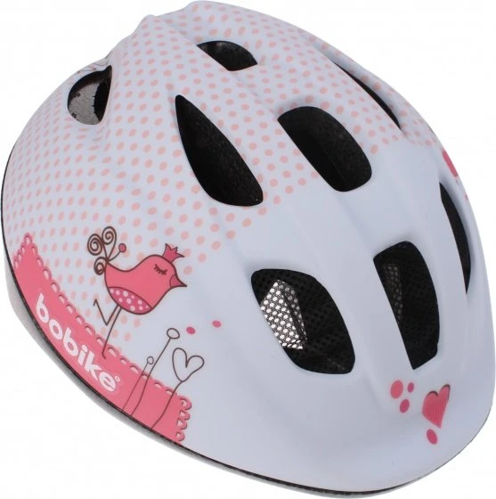 Baby Hjelm Søde Piger Hvid / Lyserød Størrelse 46/53 3 Baby Hjelm Søde Piger Hvid / Lyserød Størrelse 46/53