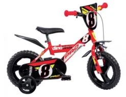 Dino Pro Kryds 12 Tommer 21 Cm Drengecykel, Rød/sort