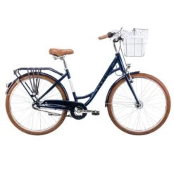 26 Tommer Pigecykel Romet Pop Art Classic 3 Gear, Marineblå Uden Kurv