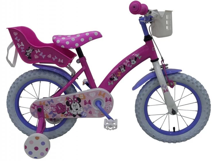 Volare Disney Minnie Mouse 14 Tommer 25 Cm Pigecykel Brake Pink 3 Volare Disney Minnie Mouse 14 Tommer 25 Cm Pigecykel Brake Pink